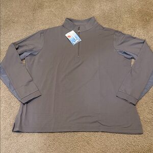 Eis Gray Women's 1/4 Zip Pull Over Top